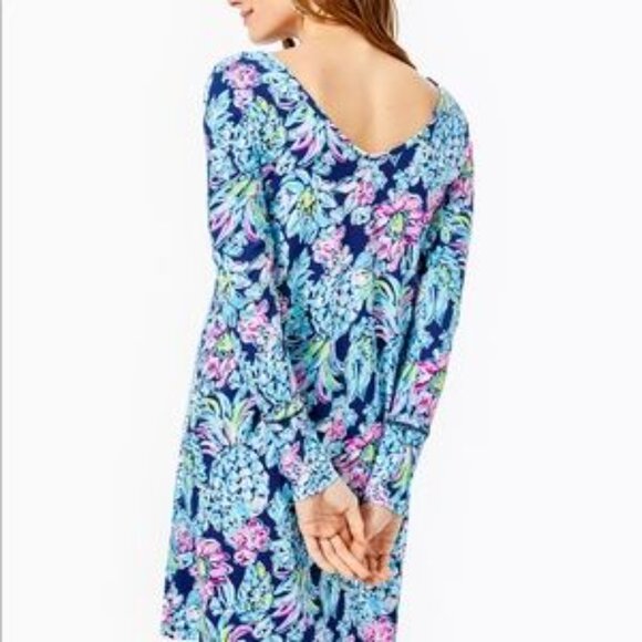 NWT Lilly Pulitzer Kaisley Dual -neck dress SPF 50+ Size XL - Picture 3 of 12